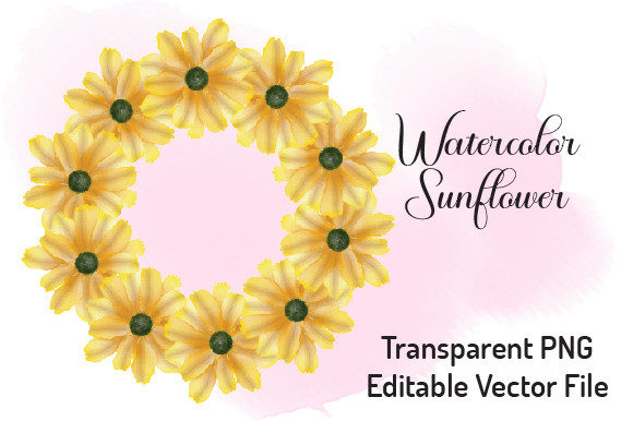 Sunflower Watercolor Circle: A Designer's Review