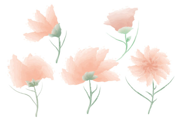 Watercolor Flower Bundle: Soft, Stylish, and Suitable for Illustrations