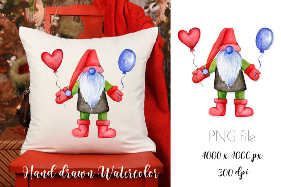 Watercolor Gnome Clipart and Illustrations